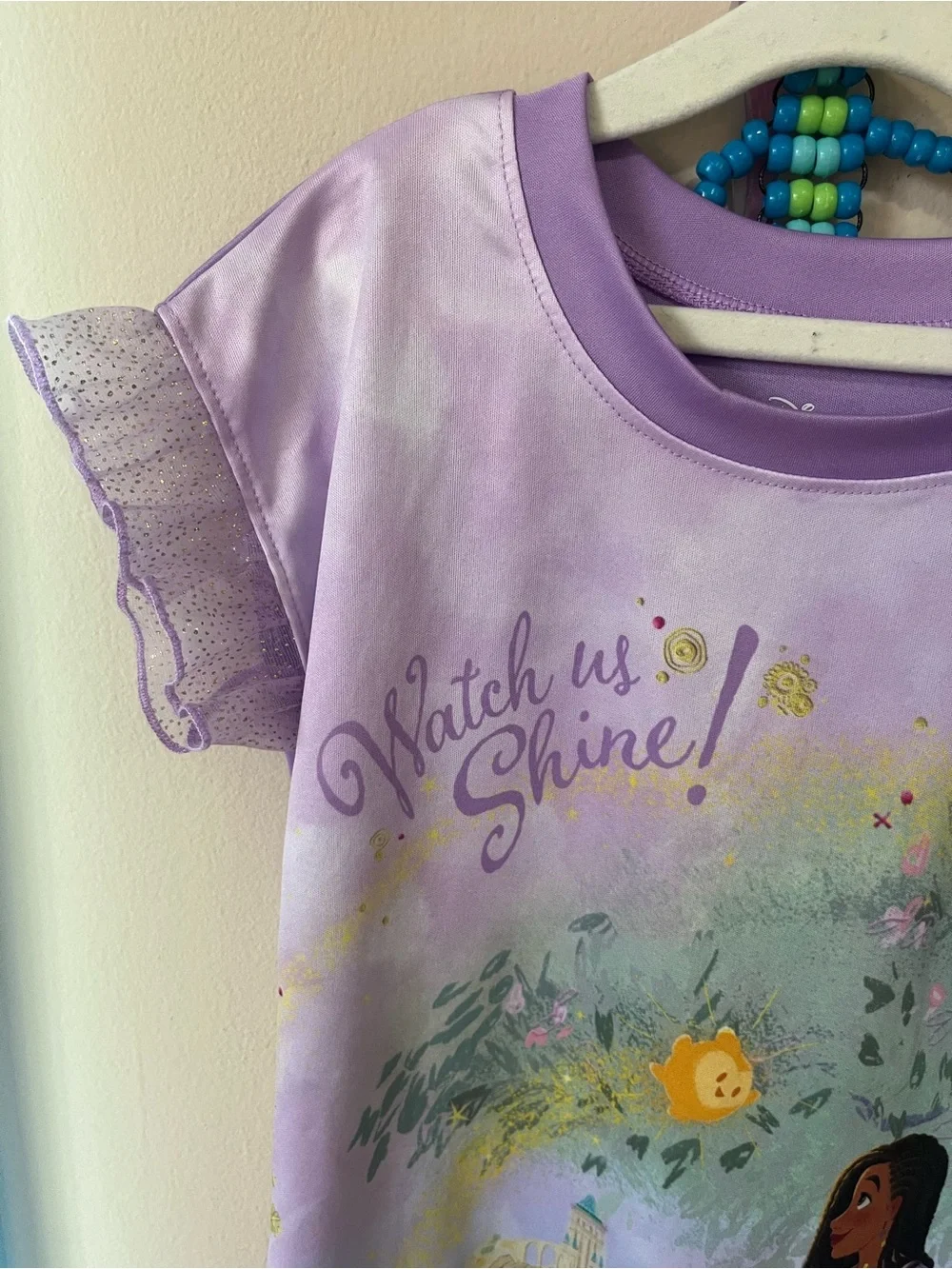 Disney Wish girls' purple 'Watch Us Shine' Nightgown